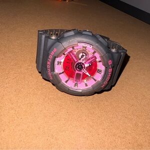G-Shock Pink and Gray Digital Watch